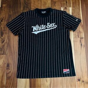 Chicago White Sox Pinstripe T-Shirt New Era MLB Black Baseball Tee Men’s XL